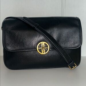 Fossil Jasmine Flap Crossbody black leather handbag